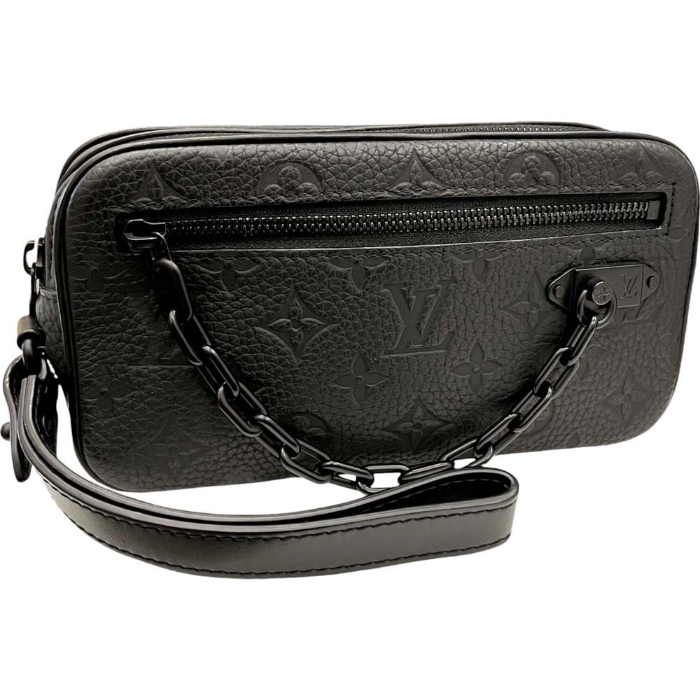 Louis Vuitton Pochette Volga Taurillon Clutch Bag Shoulder Handbag